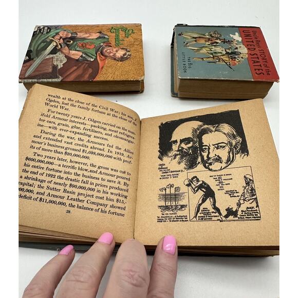 Lot Of 3 The Big Little Books Believe It Or Not! by Ripley Hardcover Sir Lancelo - Picture 4 of 9